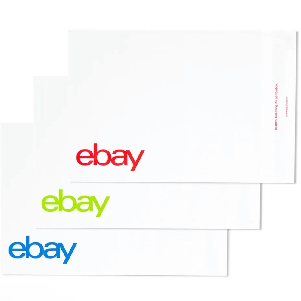 50~Polymailer (No padding) Ebay Color Logo 6.25" x 8.5"
